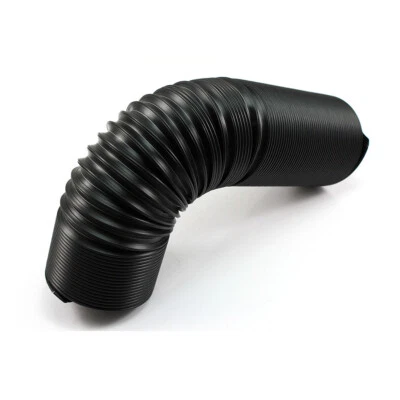 Car Accessories Air Intake Hose Pipe Ducting Feed Tube Flexible Black ABS 63mm - Image 1 of 4