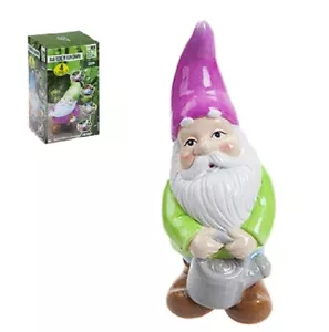 Garden Gnome 26cm Pottery Garden Ornament Novelty Gift Funny Present Grandad Mum - Picture 1 of 1
