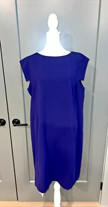 NWT MM. LaFLEUR SARAH 7.0 Sheath Knee Length Dress Deep Indigo Navy Blue Size 1X - Picture 1 of 8