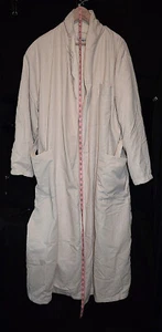 Cypress Ivory Polyester/Cotton Long Sleeve Tie Front Pockets Robe ~ Size L - Picture 1 of 13