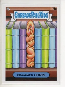 CRAMMED CHRIS TOPPS GARBAGE PAIL KIDS CARD BOOKWORMS SERIES #73A EX - Picture 1 of 1