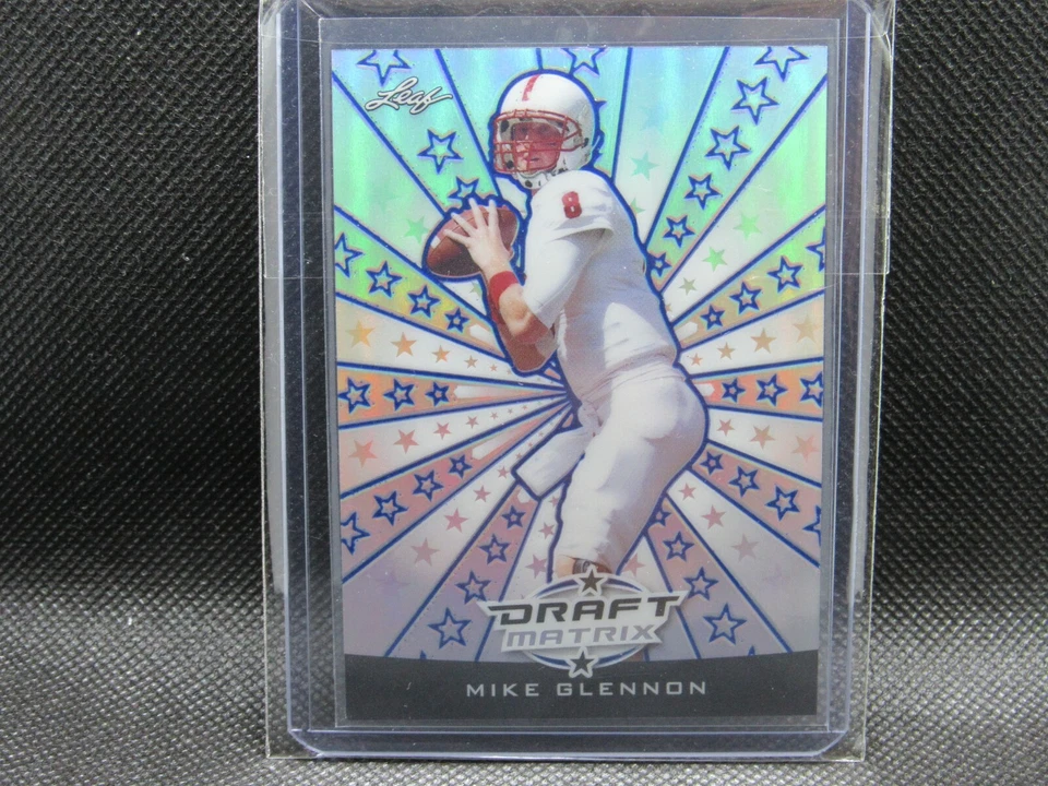 2013 MIKE GLENNON LEAF DRAFT MATRIX REFRACTOR ROOKIE CARD # mg1 N.Y GIANTS - Image 1 of 1
