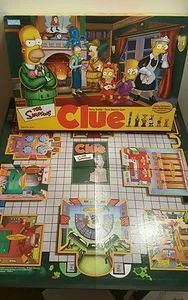 The Simpsons Clue Board Game Replacement Game Board w/Box                        - Picture 1 of 3
