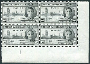 TURKS AND CAICOS ISLANDS 1946 2d black SG206 MNH FG Victory Omnibus Issue #A01 - Picture 1 of 1