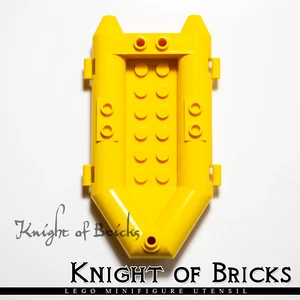 LEGO Minifigura AMARILLO Bote pequeño Balsa de goma Aventuras Ciudad de la ciudad - Imagen 1 de 3