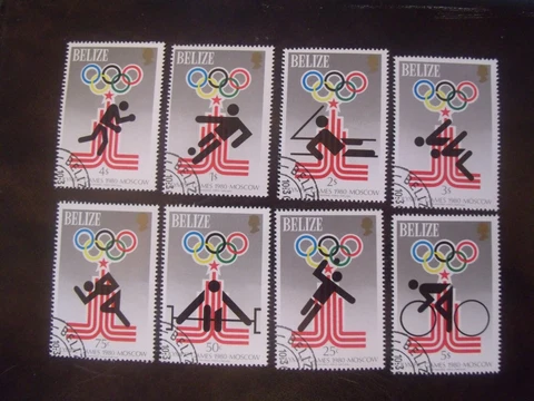 Belize Stamps Lot#D84  1980 Summer Olympics Cover