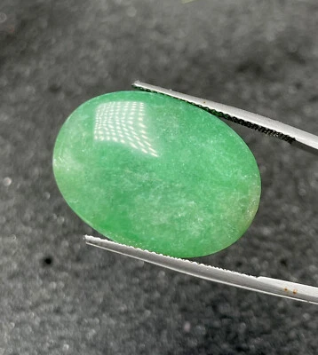 24,89 quilates Único Enorme Excelente Raro Sin Tratar 100% Natural Brum Jadeíta Verde Jade Foto 1 de 4