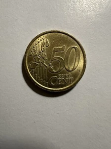 Rare Coin 50 Euro Cent 2002 Italy Excellent Condition - Picture 1 of 2