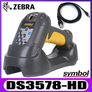 Symbol DS3578-HD 1D 2D Barcode Wireless Bluetooth Barcode Scanner USB Kit +Stand - Picture 1 of 7