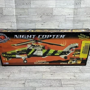 Helicóptero Mega Bloks Night Copter 9740 1998 de colección sellado caja dañada* - Imagen 1 de 12