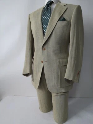 Rare Paul Stuart Special Order Safari style Norfolk half belted full suit 42 R - Image 1 of 4