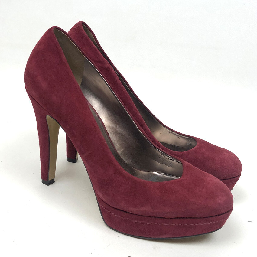 ruby red platform shoes