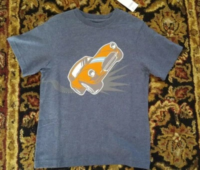 NOVO GYMBOREE Tamanho 10 MENINOS - ACE DRIVER APLIQUE DE CARRO ESPORTIVO NOVO COM ETIQUETAS - Imagem 1 de 3