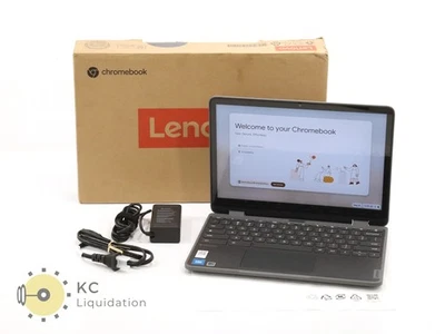 Lenovo 500e Yoga Chromebook Gen 4 12.2" WUXGA Touch 2-in-1 N100 4GB 32GB eMMC - Image 1 of 4