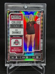Boleto universitario estatal de Ohio AVA SHANKLE 2024 NIL logotipo de Panini #33 - Imagen 1 de 2