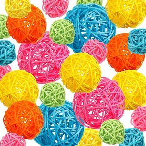 19 Pcs Easter Wicker Rattan Balls Decorations Orbs Vase Fillers for... - Picture 1 of 7