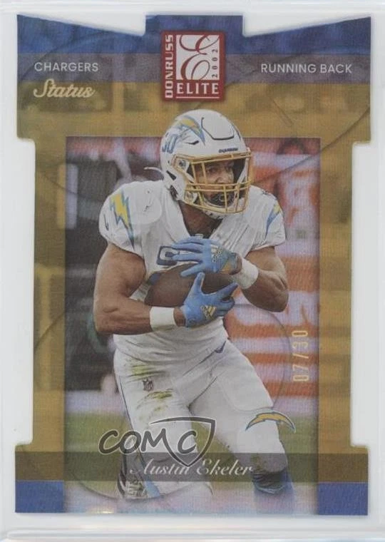 2022 Panini Donruss Elite 2002 Elite Status Die-Cut /30 Austin Ekeler #2002-43 - Image 1 of 2