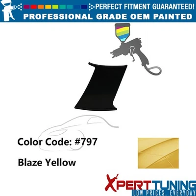 Fits 02-07 Subaru Impreza WRX Painted #797 Blaze Yellow Trunk Spoiler Support Foto 1 de 4