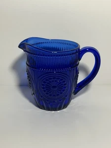 Brocca creatrice The Pioneer Woman Adeline blu cobalto vetro goffrato 11 oz - Foto 1 di 24