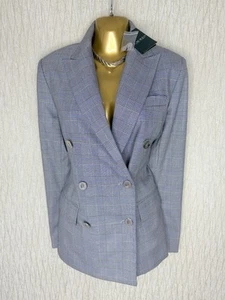 Exquisite Ralph Lauren Brand New Mono Check Blazer Jacket UK8-10 Stunning - Picture 1 of 6