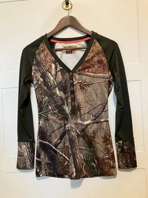 Under Armour Scent Control Realtree Camuflaje Para Mujer S Manga Larga | Invierno | Cálido Foto 1 de 4