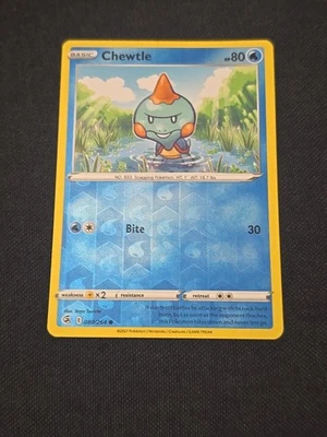 Chewtle 080/264 Swsh08: Fusion Strike Reverse Holo Pokemon TCG Light Played - Image 1 of 2