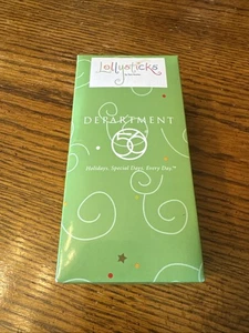 Department 56 Lollysticks Navidad Monedero Adorno Caja Original - Imagen 1 de 5