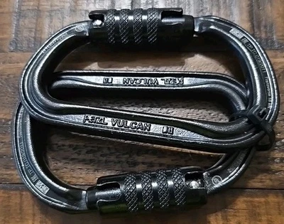 Conector Petzl Vulcan Triact-Lock, negro (lote de 2) Foto 1 de 4