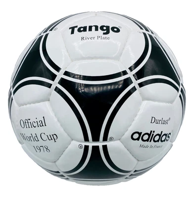 ADIDAS Durlast Tango River Plate FIFA World Cup 1978 Soccer Ball Size 5 - Image 1 of 3