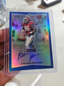 2016 Leaf Metal Draft Blue Prismatic /50 A'Shawn Robinson #BA-ASR Rookie Auto RC - Picture 1 of 2