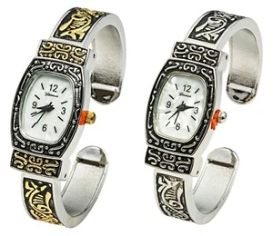Blekon Collections Analog Quartz Women 31mm Case Western Style Cuff Bangle Watch - Picture 1 of 19