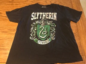 Adult XXL Harry Potter Slytherin House Crest T-Shirts Wizard - Picture 1 of 3