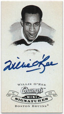 WILLIE O'REE 2008-09 Upper Deck Champ's Mini Signatures Purple Back Auto #CS-WO