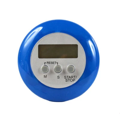 New Digital LCD Round Timer Kitchen Sports 99 Minutes Button Countdown Alarm - Image 1 of 4
