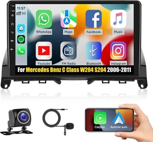 Radio estéreo GPS WIFI 32 GB para automóvil Android 13.0 para Mercedes Benz Clase C W204 S204 - Imagen 1 de 7