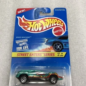 1996 Hot Wheels #412 Street Eaters Series 1/4 SPEED MACHINE Green w/ 7 Sp B180 - Picture 1 of 9