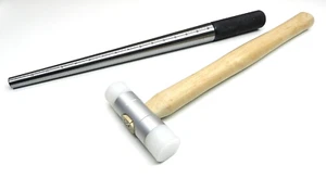 Steel Ring Mandrel & Nylon Face Mallet Jewelry Making Tool Set Sizing & Forming - Picture 1 of 11