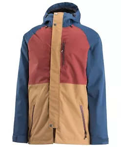 Airblaster Yeti Giacca da Snowboard Stretch, Uomo Small, Cammello Navy Nuovo - Foto 1 di 2