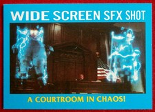 GHOSTBUSTERS II - Card #25 - A COURTROOM IN CHAOS! - TOPPS 1989