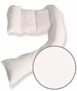 Dreamgenii White Cotton Jersey Pregnancy Support & Feeding Pillow Baby NEW - Picture 1 of 8