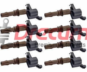 8 Brown Boot Ignition Coils For Ford Expedition F450 F550 Super Duty DG521 FD509