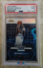 2002-03 FINEST * MICHAEL JORDAN * RARE 119/250 * REFRACTOR #100 * MINT * PSA 9 