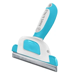 Paws & Pals Pet Grooming Brush - Gentle Deshedding Rake Comb For Cats & Dogs - Picture 1 of 8