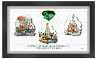 Conjunto de moldura de broche 20 Years of Disney Global Partners edição limitada 250 - Imagem 1 de 3