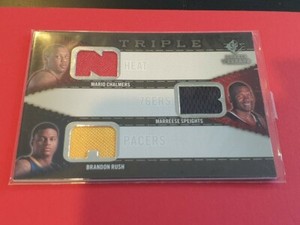 2008-09 SP Rookie Threads Chalmers/Speights/Rush Triple Rookie Jersey(2)