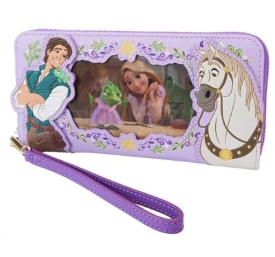 Cartera Muñequera Loungefly Disney Enredada Princesa Rapunzel Serie Lenticular NUEVA Foto 1 de 4