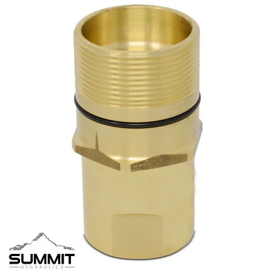 1″ NPT Thread Wet-Line Wing Nut Hydraulic Quick Disconnect Male Coupler Fitting - Image 1 of 2