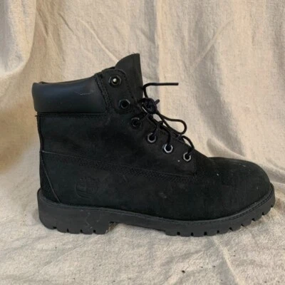 Timberland Mujer 6 Bota Clásica Negro Cuero Nubuck Amputado Bota Derecha Solo Foto 1 de 4