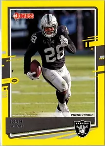 Josh Jacobs 2020 Donruss #199 Las Vegas Raiders Near Mint or Better - Picture 1 of 2