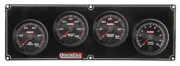 Quickcar Racing Products 69-3246 Redline 3-1 Gauge Panel Op/Wt/Wp W/2-5/8In Tach - Image 1 of 1